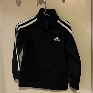 Adidas Black Jacket with White Accents